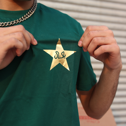 Pakistan Cricket T-Shirt - Gold Star