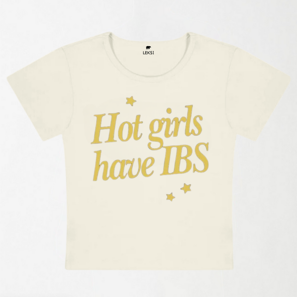 Hot Girls Have IBS Y2K Baby Tee