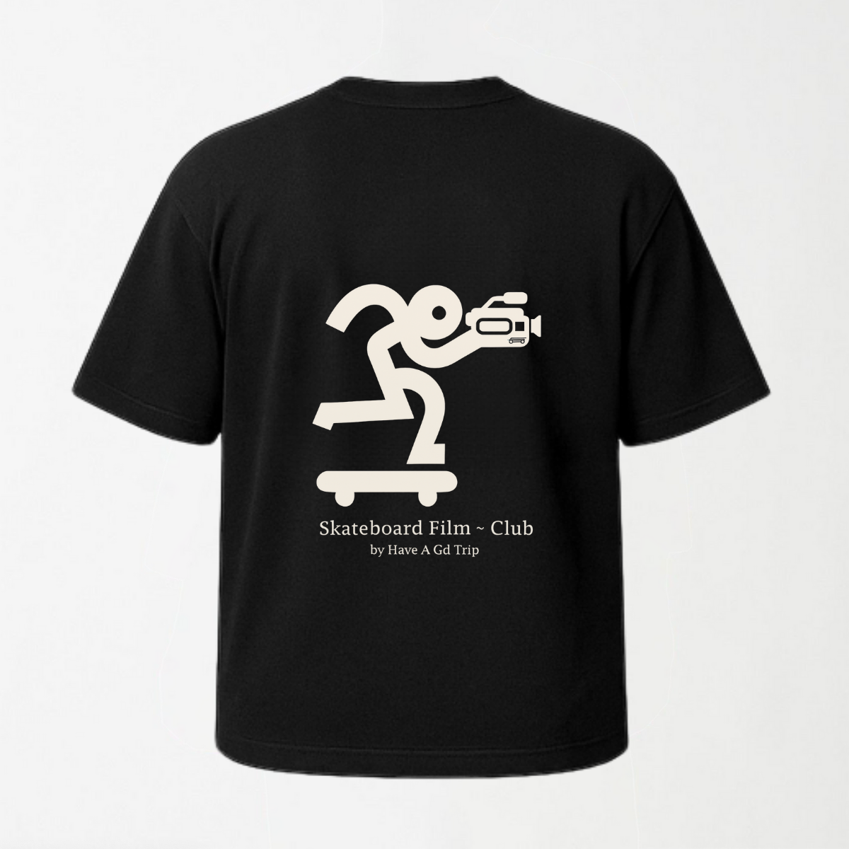 Skateboard Film Club - Round Neck Unisex T Shirt