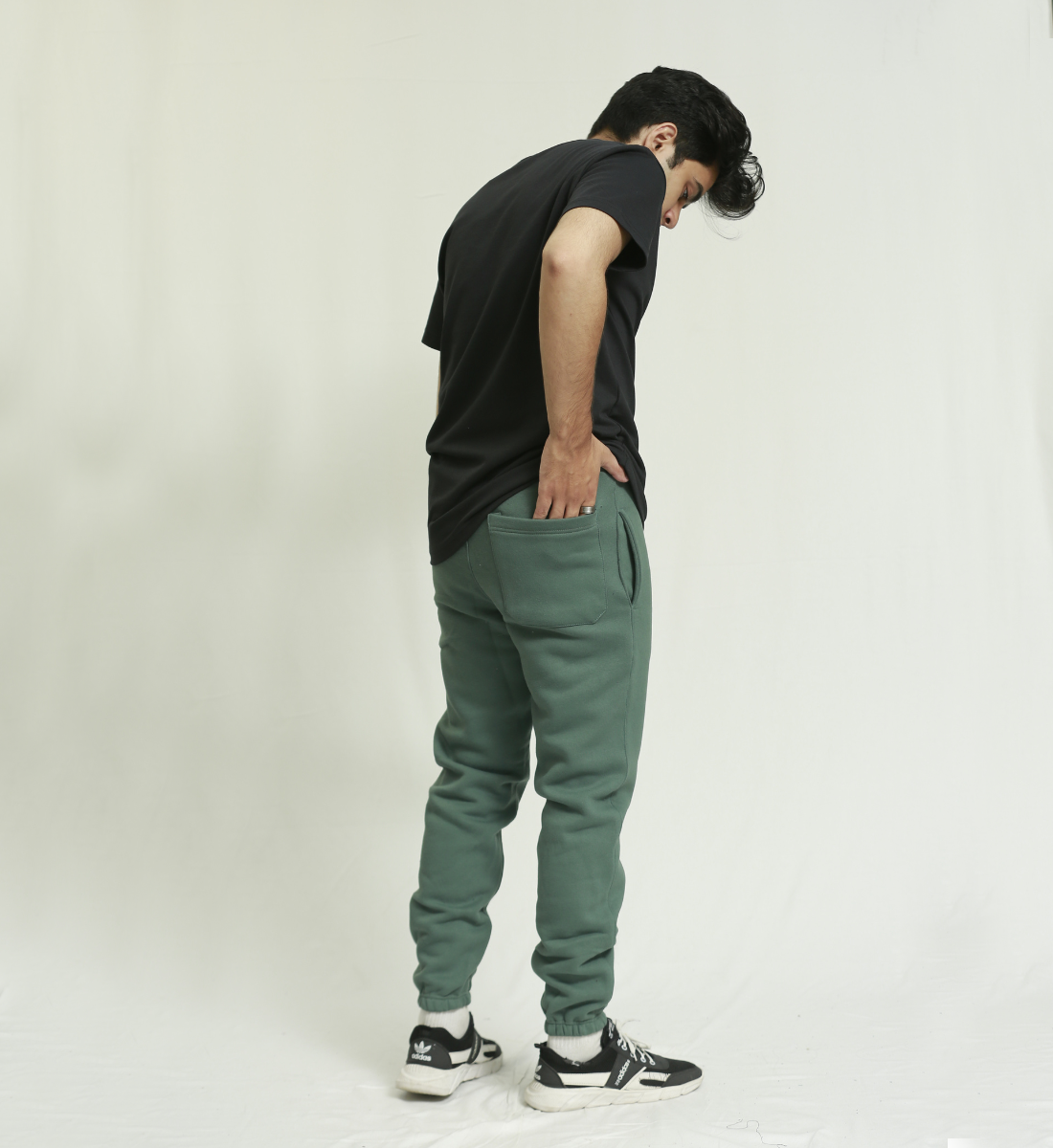 Green Fleece Unisex Sweatpants