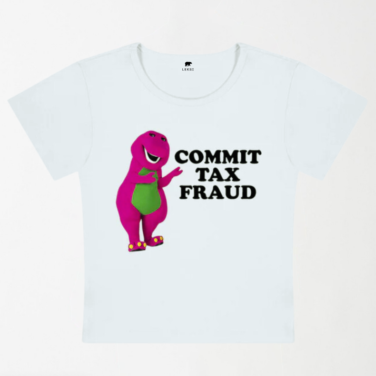 Commit Tax Fraud Y2K Baby Tee