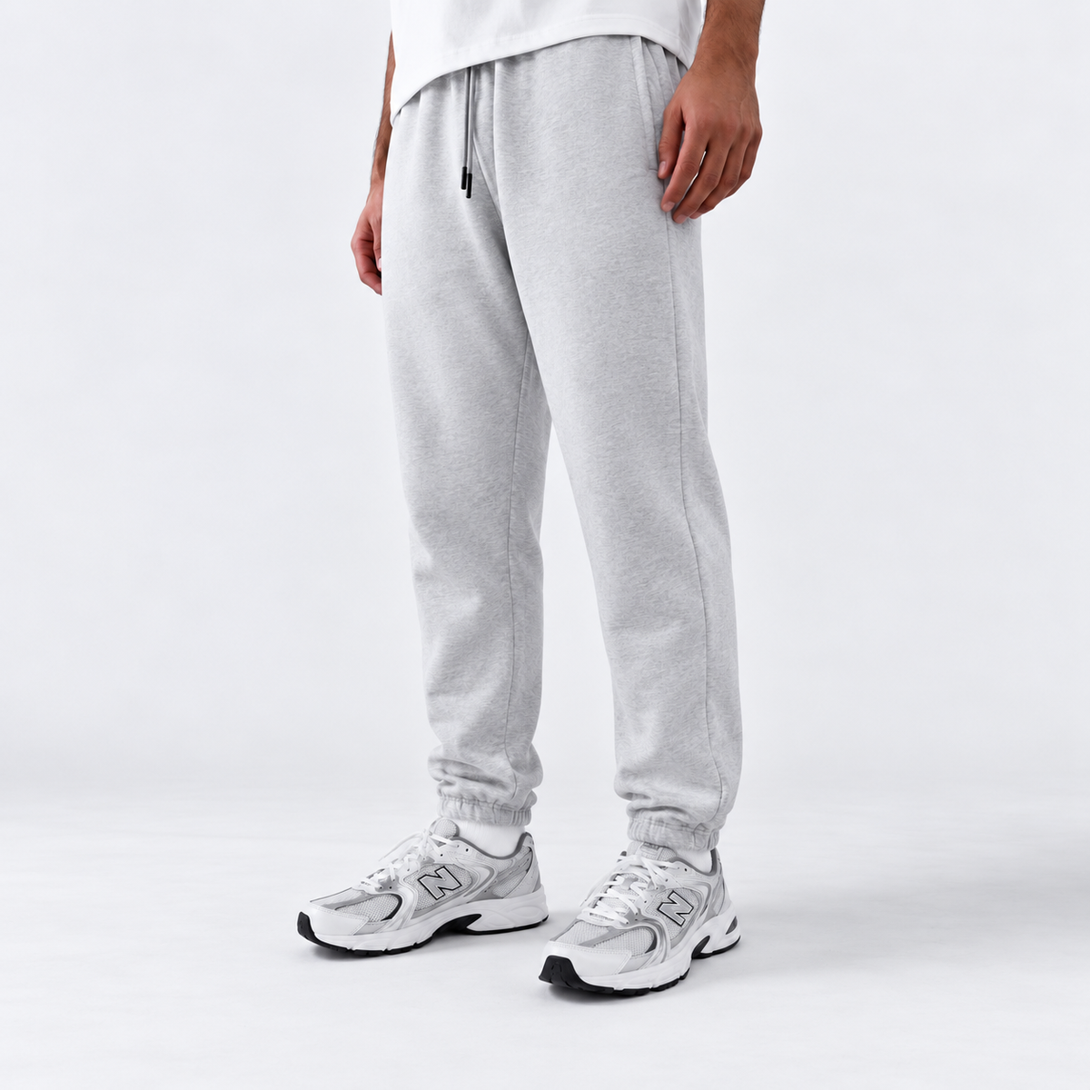 Heather Grey Fleece Unisex Sweatpants (Winter-Friendly)