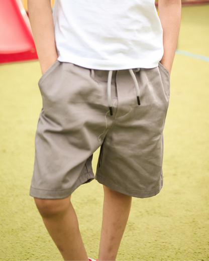 Sand Grey-Brown Shorts - Kids Unisex