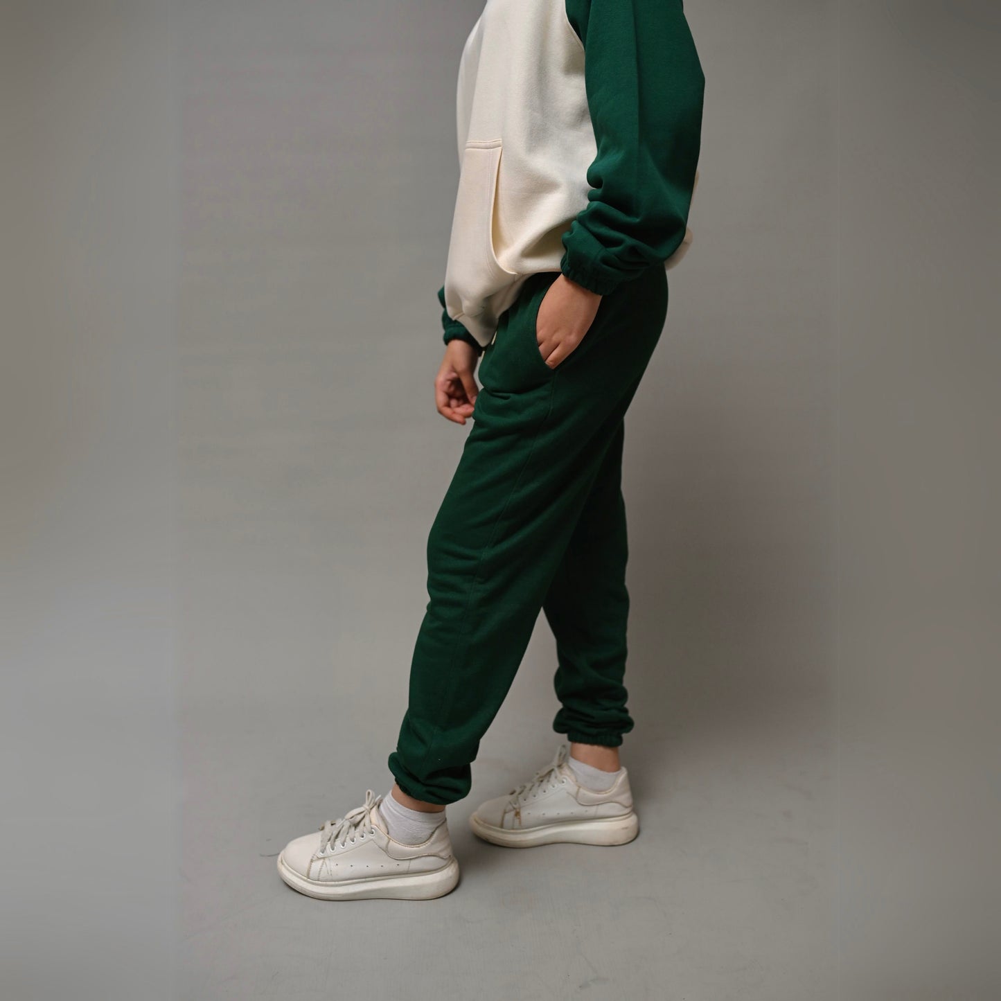 Matcha Green Unisex Terry Sweatpants (Summer-Friendly)