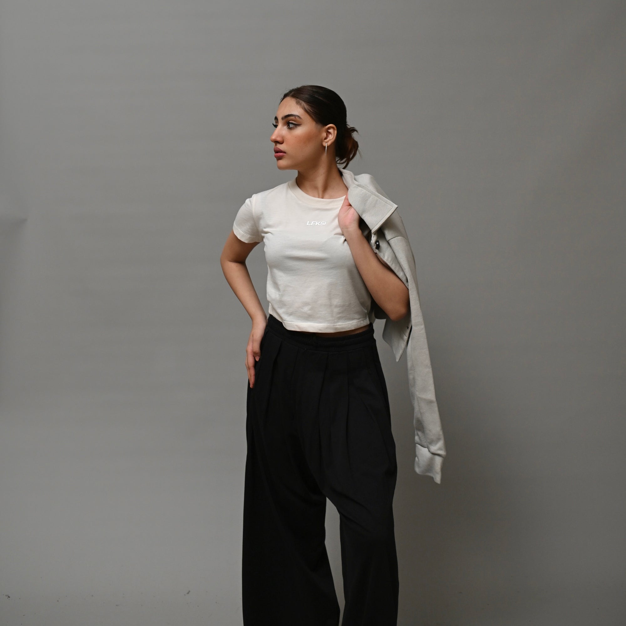 Redefined Essential Off White Cropped Top