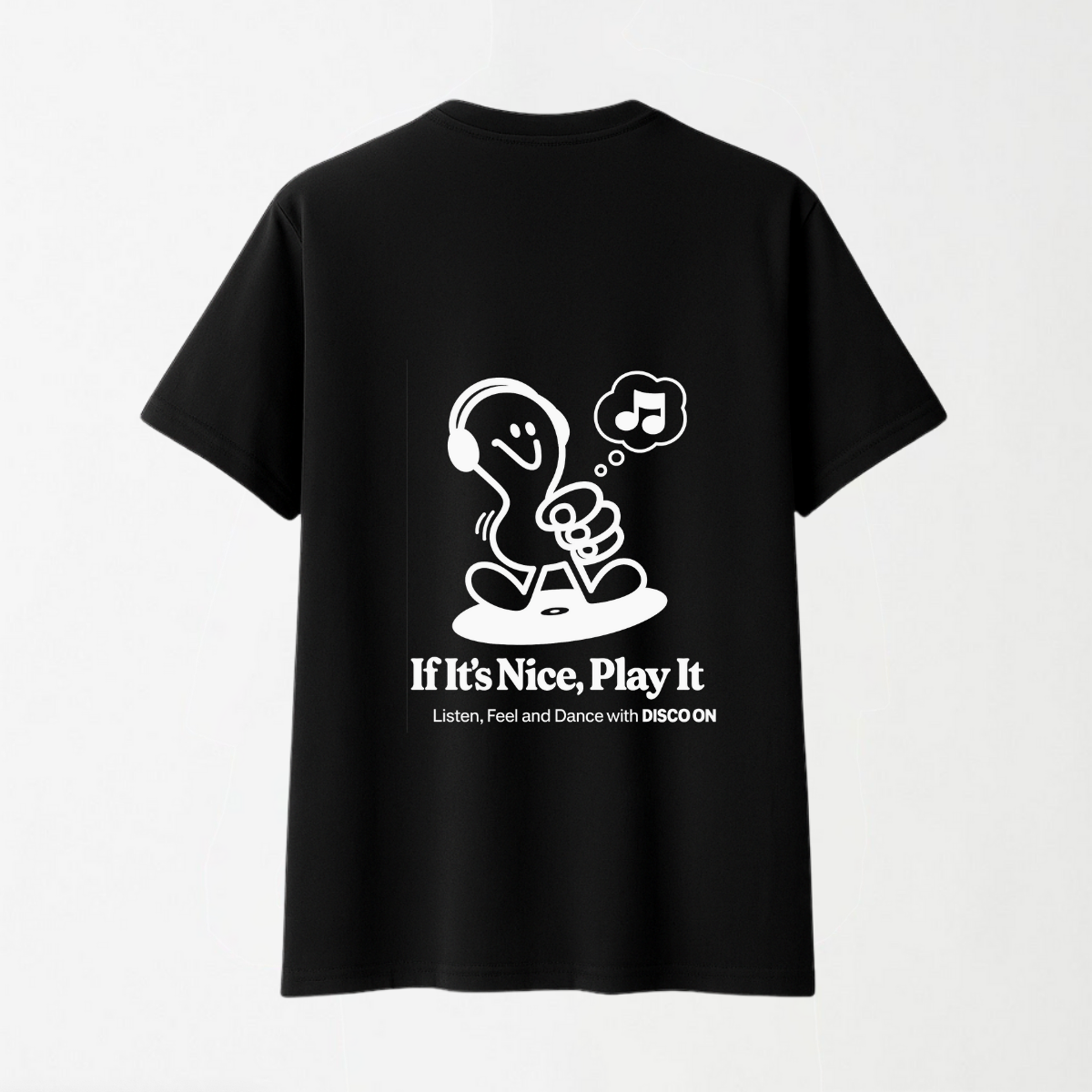 DISCO ONLY 'Play It Twice V6' - Round Neck Unisex T Shirt