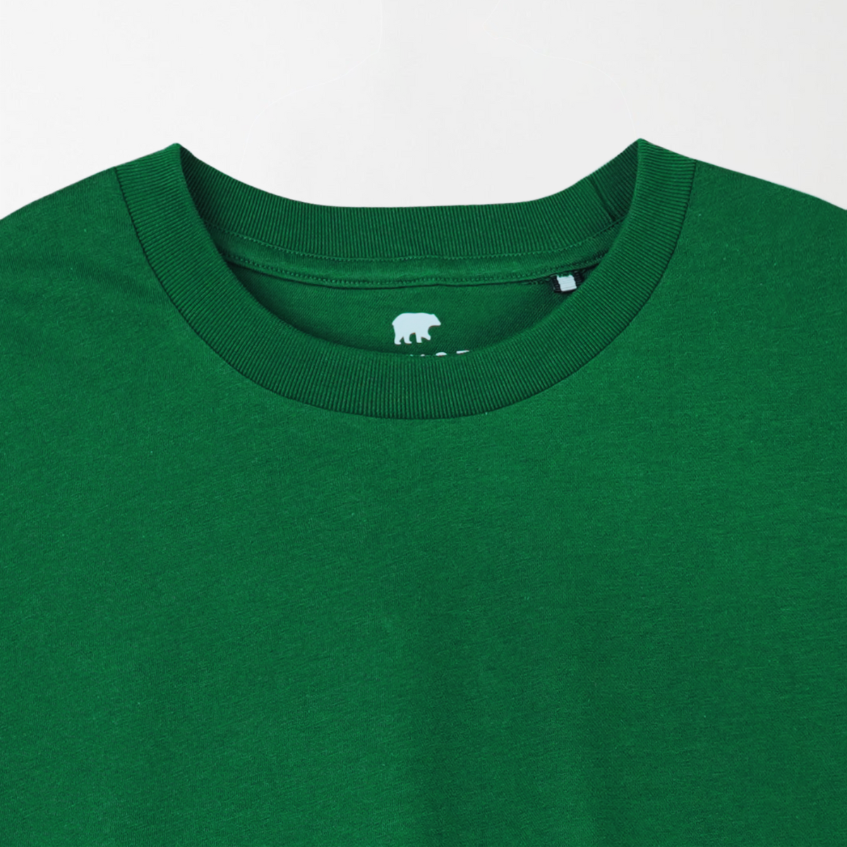 Dark Green - Plain Round Neck Unisex Plain T-Shirt