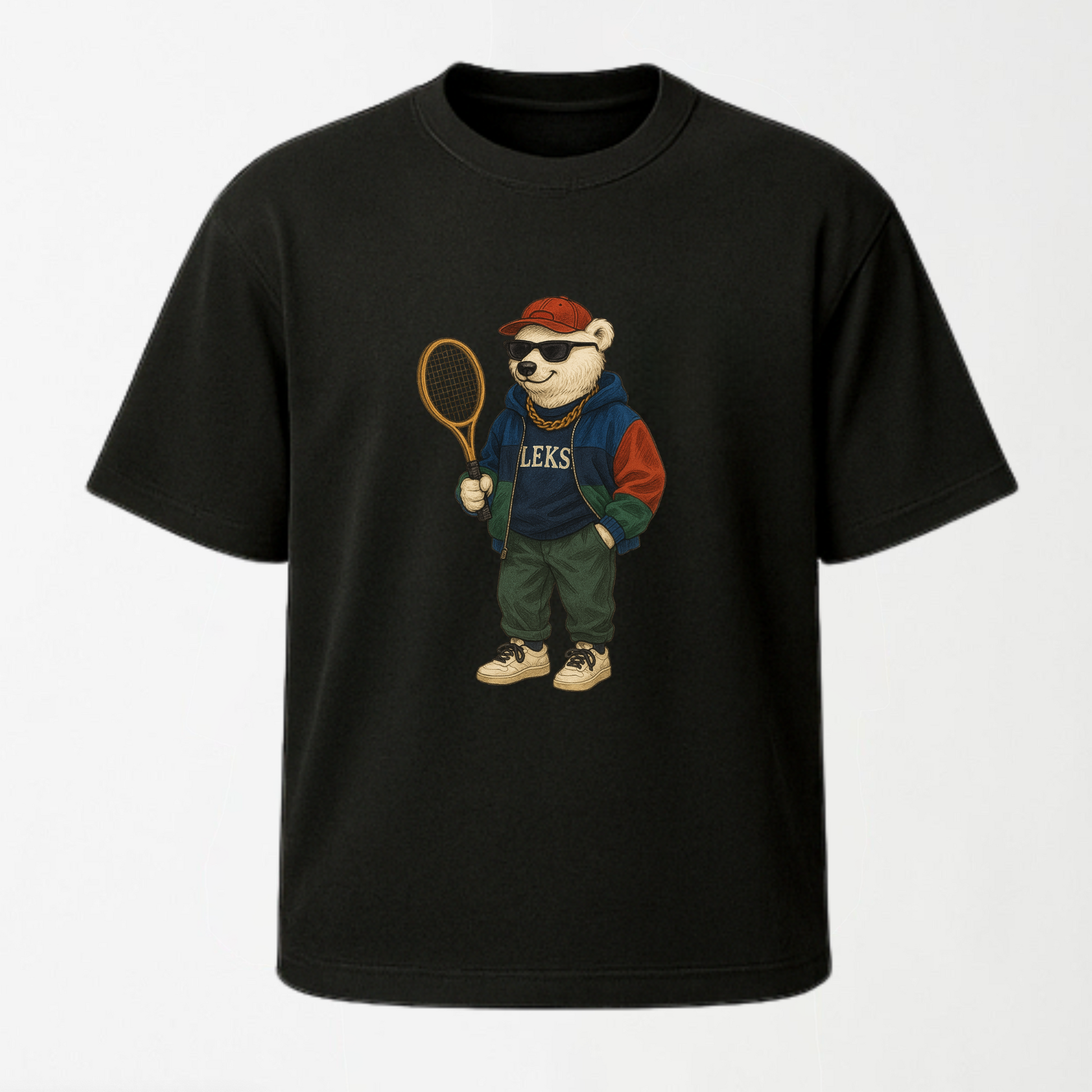 LEKSI Bear Travels - Travel Edition Drop Shoulder Tee