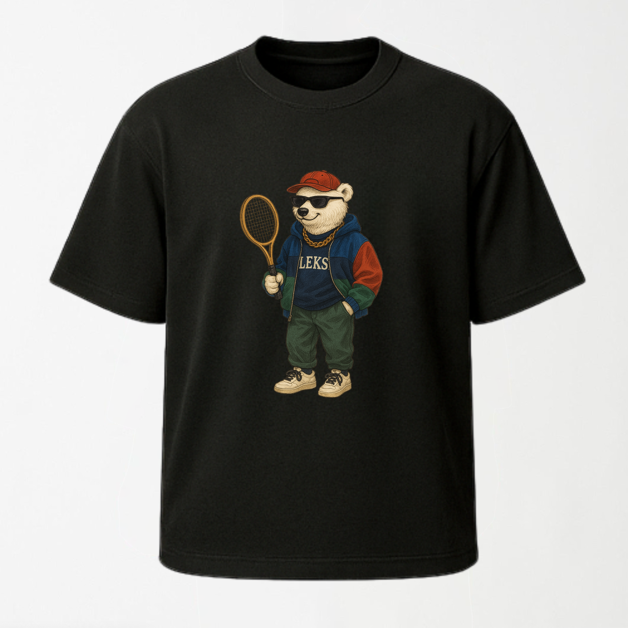 LEKSI Bear Travels - Travel Edition Drop Shoulder Tee