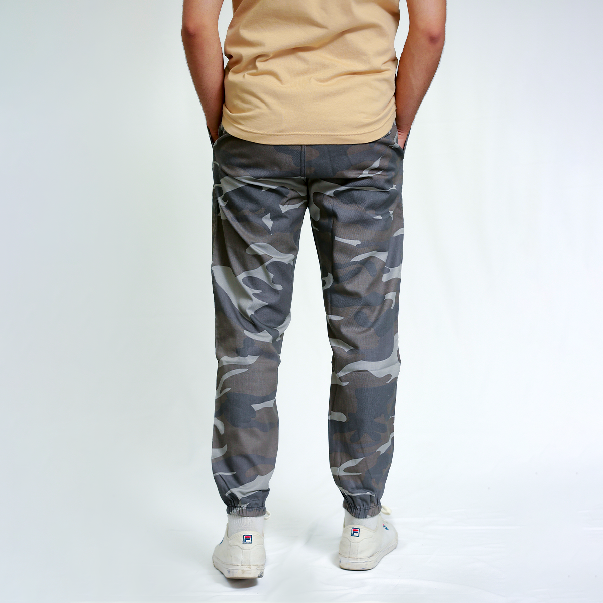 Dark Brown Camo Cargo Pants