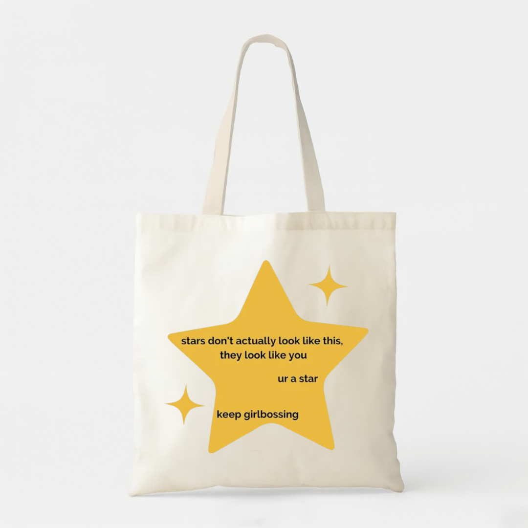 U R A Star - White Cotton Tote Bag