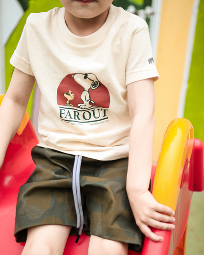 Far Out - Off White Unisex Kids T-Shirt