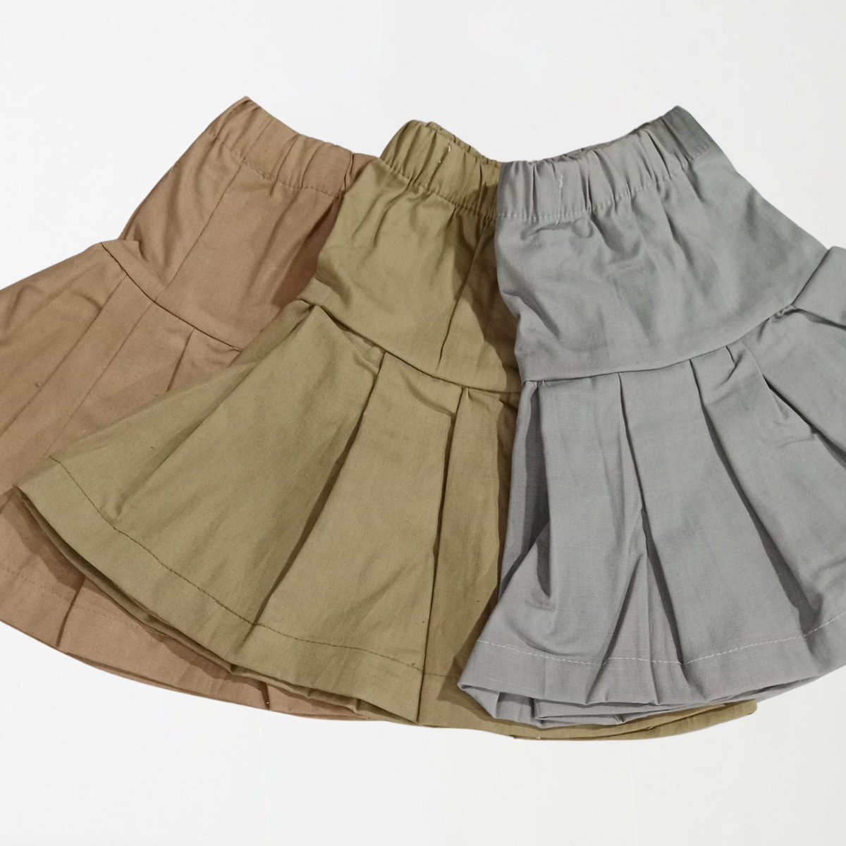 Plain Girls Skirts (Set Of 3)