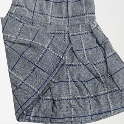 Broad Checkered Girls Skirt