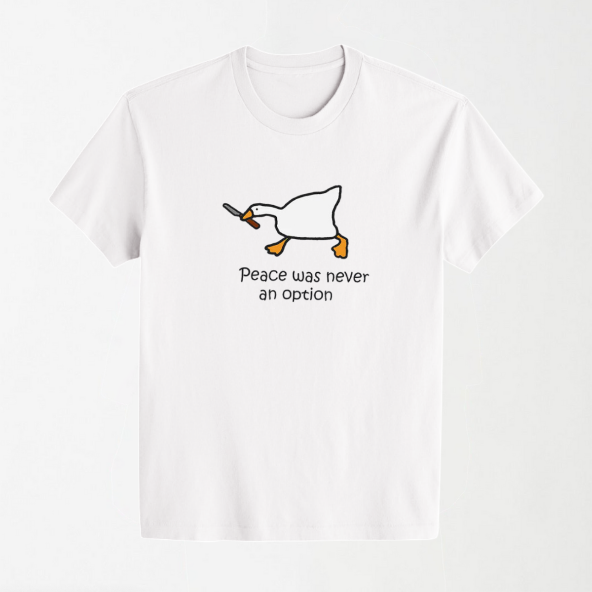 Peace Was Never An Option - Round Neck Unisex T Shirt