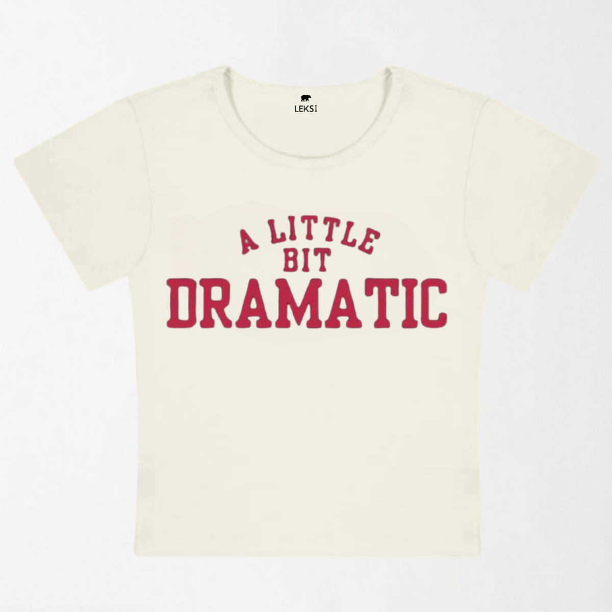 A Little Bit Dramatic Y2k Baby Tee