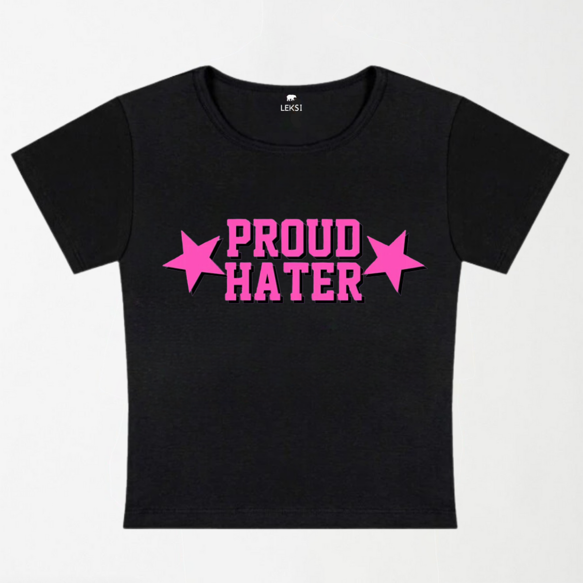 Proud Hater Y2K Baby Tee