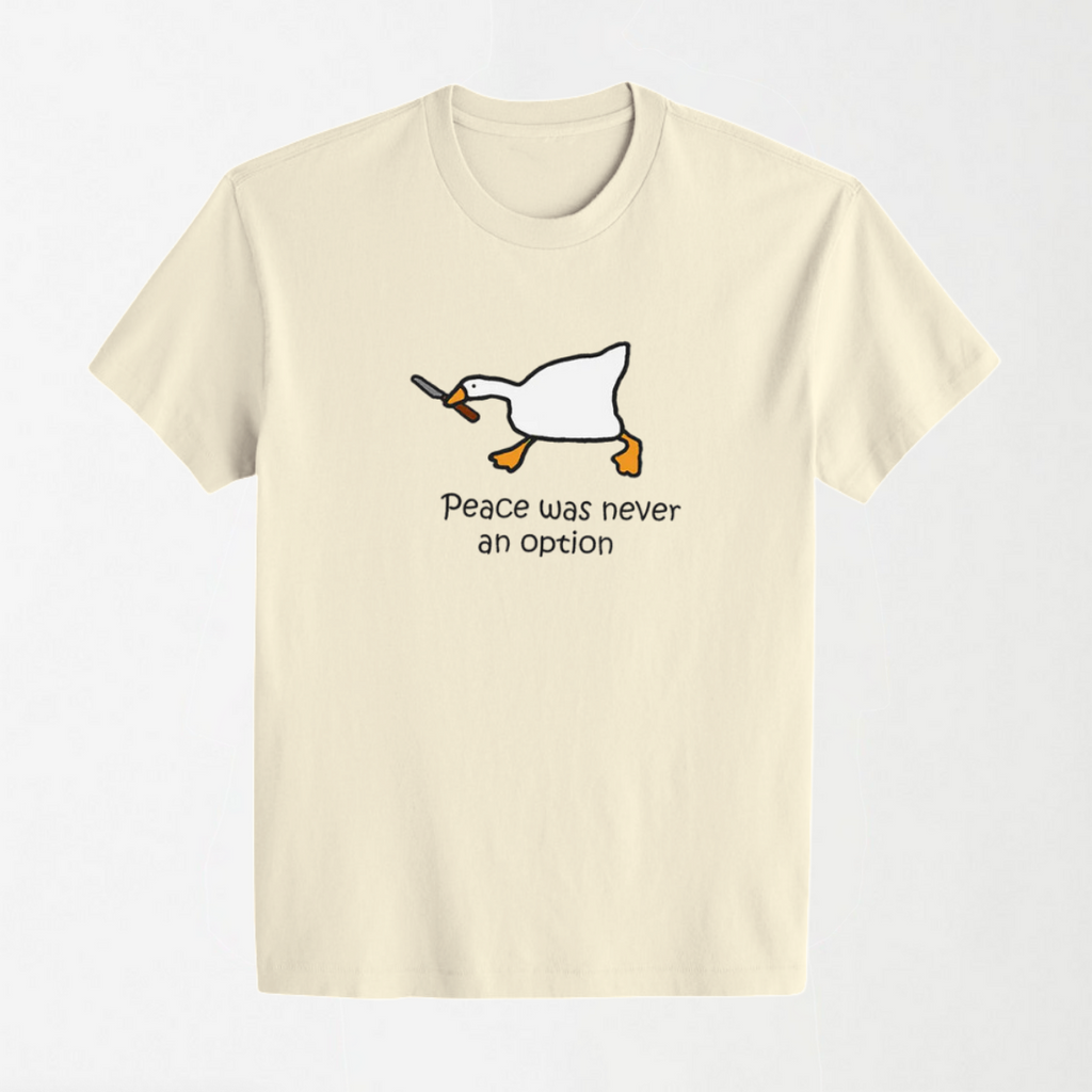 Peace Was Never An Option - Round Neck Unisex T Shirt