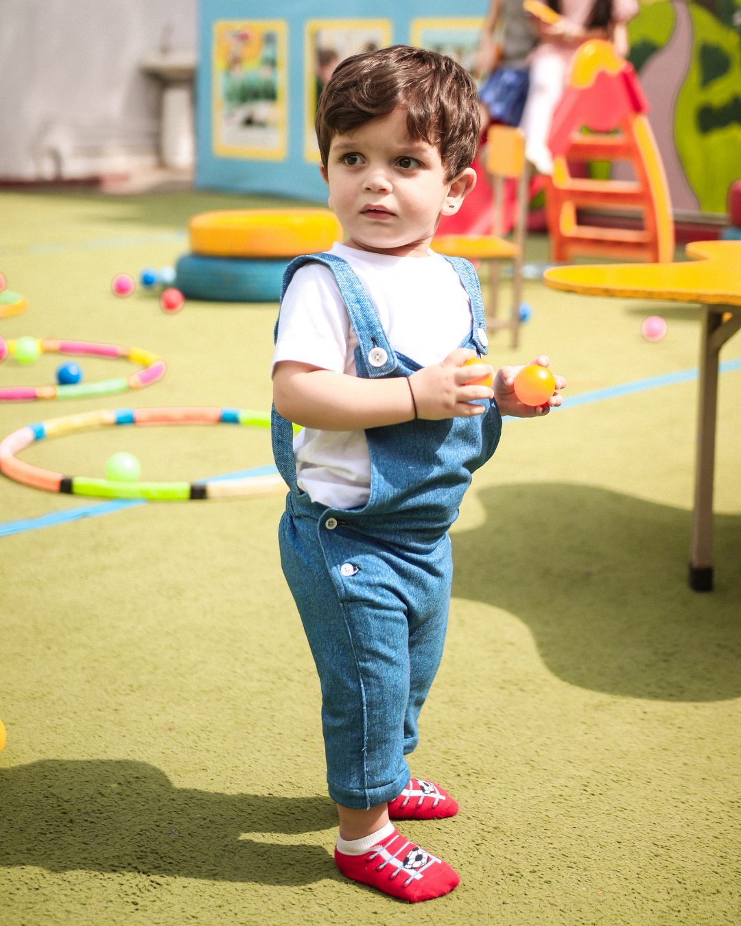 Denim Unisex Kids Romper