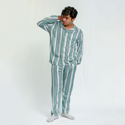 Striped Night Suit