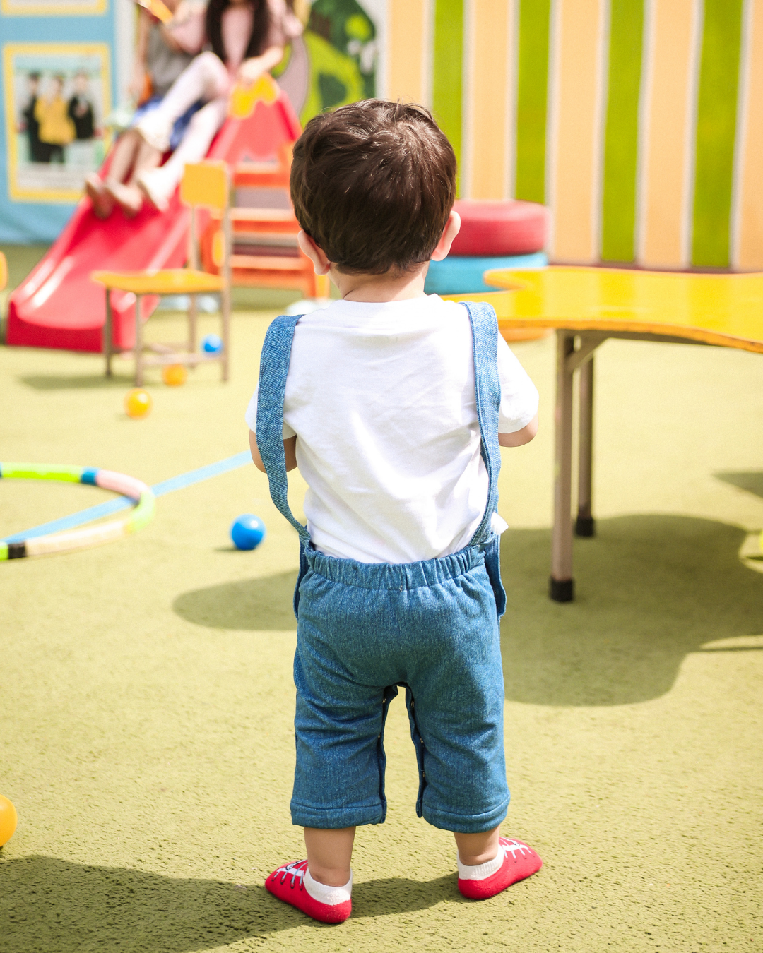 Denim Unisex Kids Romper