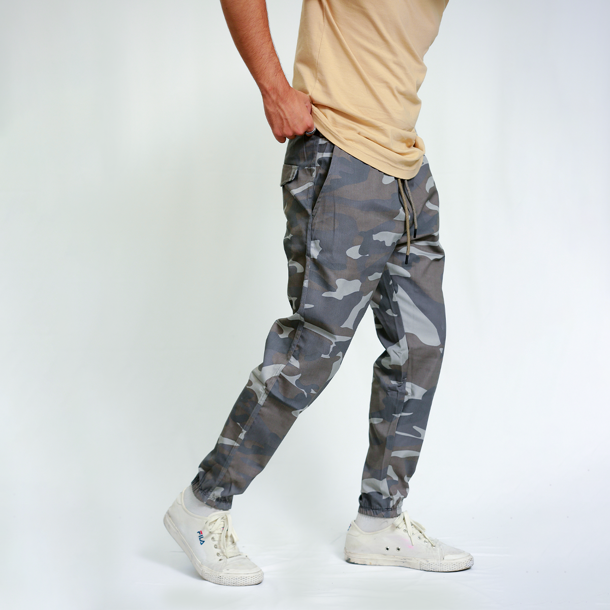 Dark Brown Camo Cargo Pants | Stylish and Functional – LEKSI