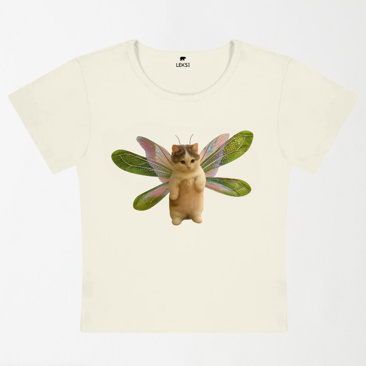 Fairycat Wings Y2K Baby Tee