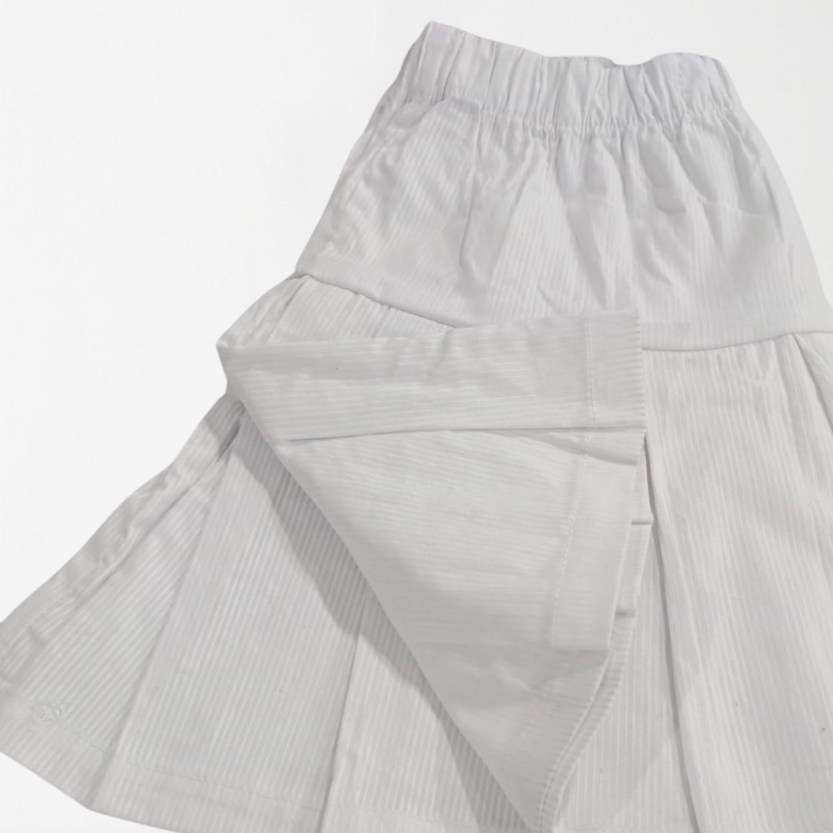 White Liney Girls Skirt