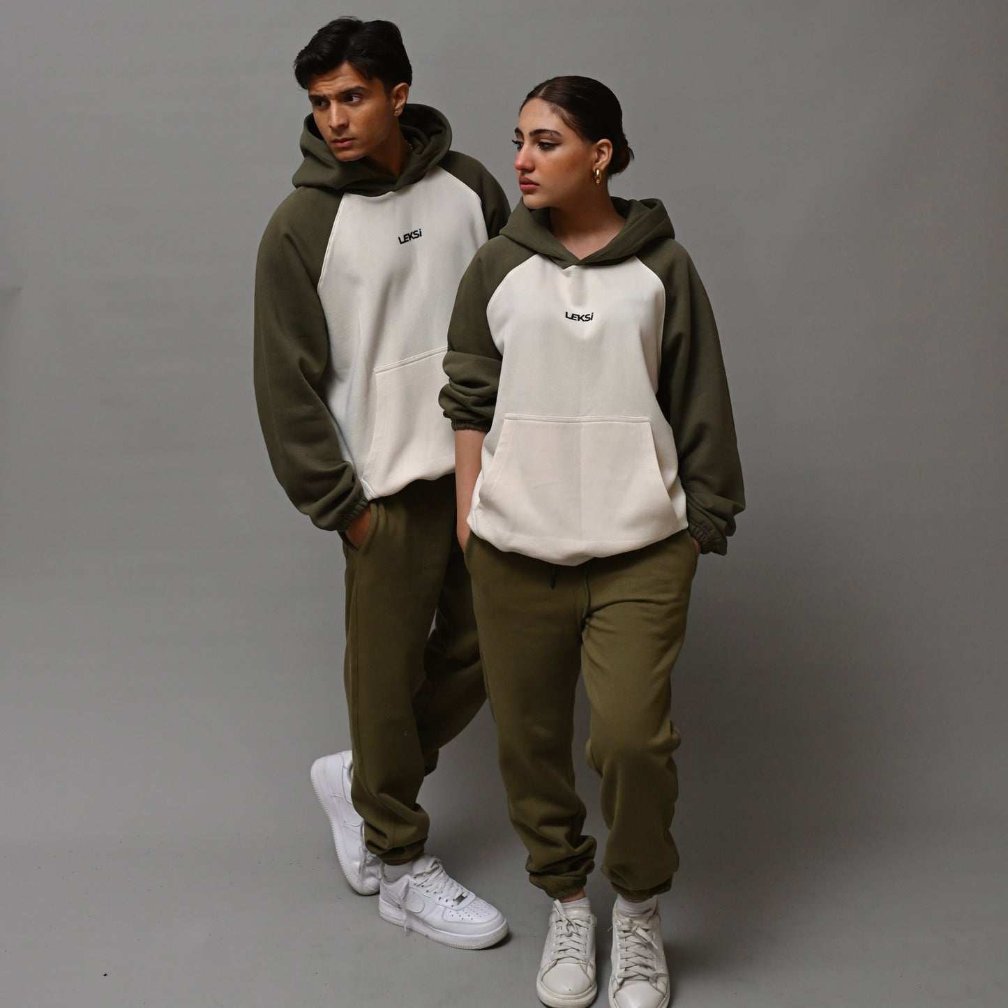 Sage Green Unisex Raglan Hoodie