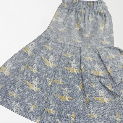 Beige Birdy Girls Skirt