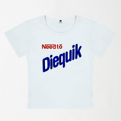 Need To Diequik Y2K Baby Tee