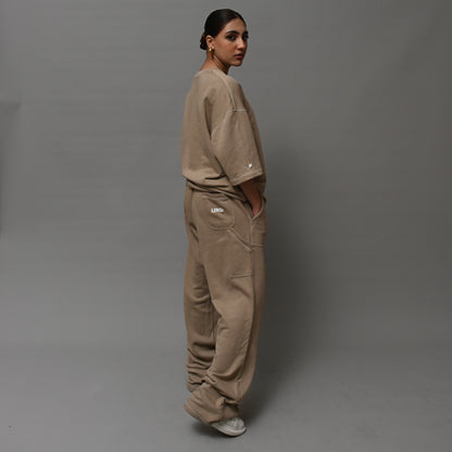 Sandy Beige Terry Co-ord Set