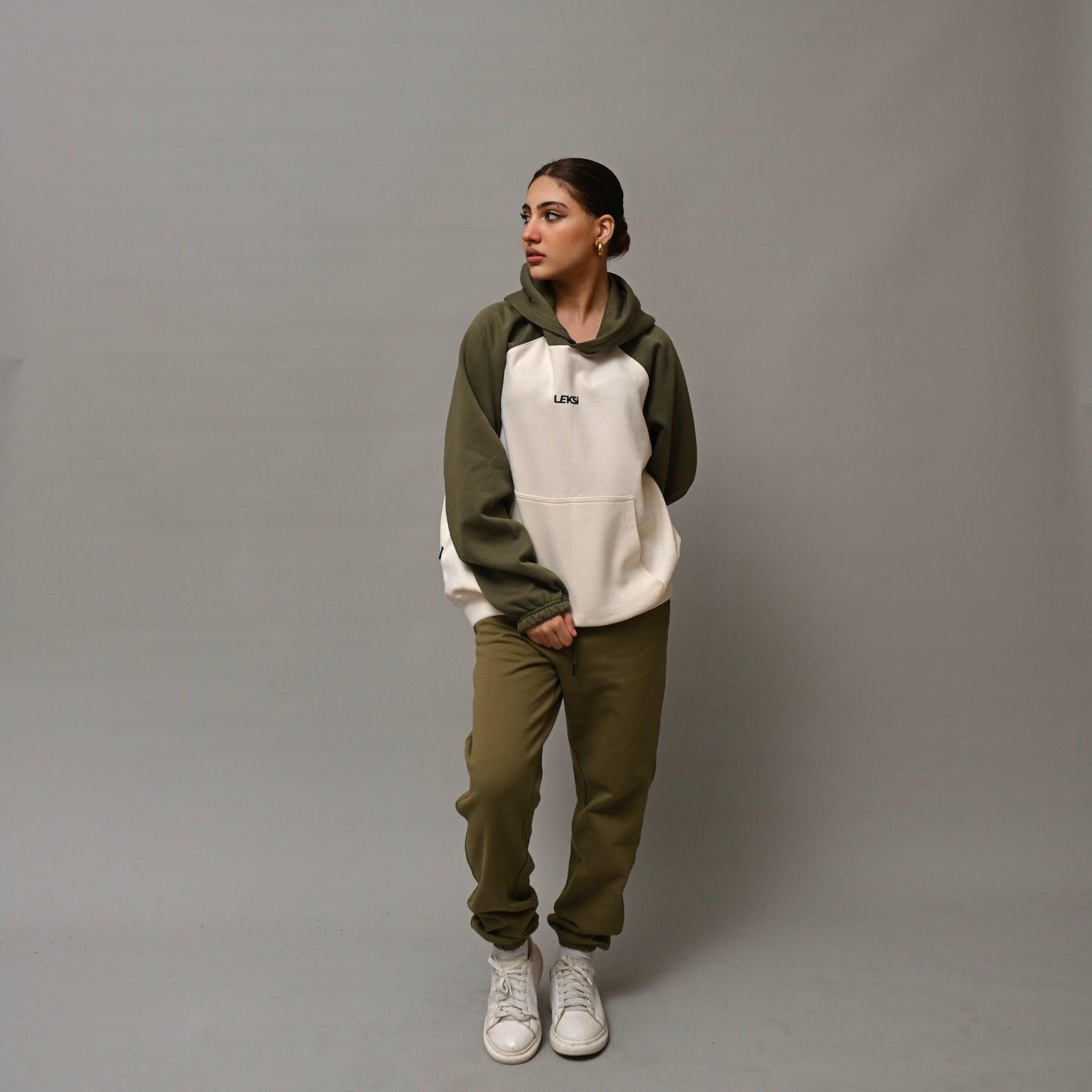 Sage Green Unisex Raglan Hoodie