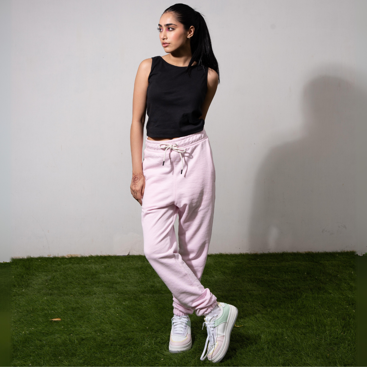 Pink Gumdrop Unisex Terry Sweatpants (Summer-Friendly)