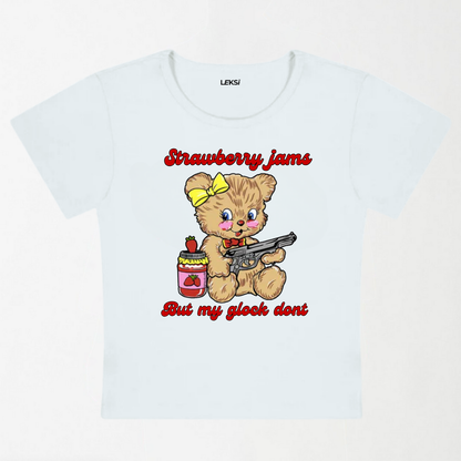 Strawberry Jams Y2K Baby Tee