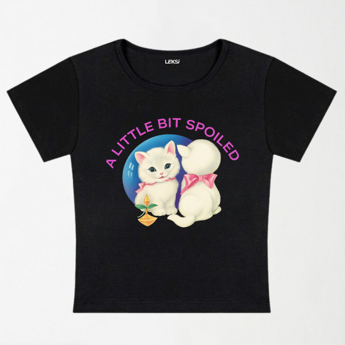 A Little Bit Spoiled Y2K Baby Tee