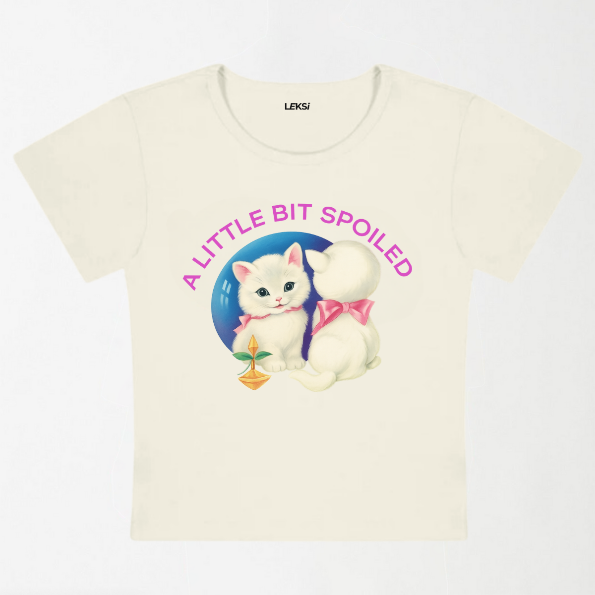 A Little Bit Spoiled Y2K Baby Tee