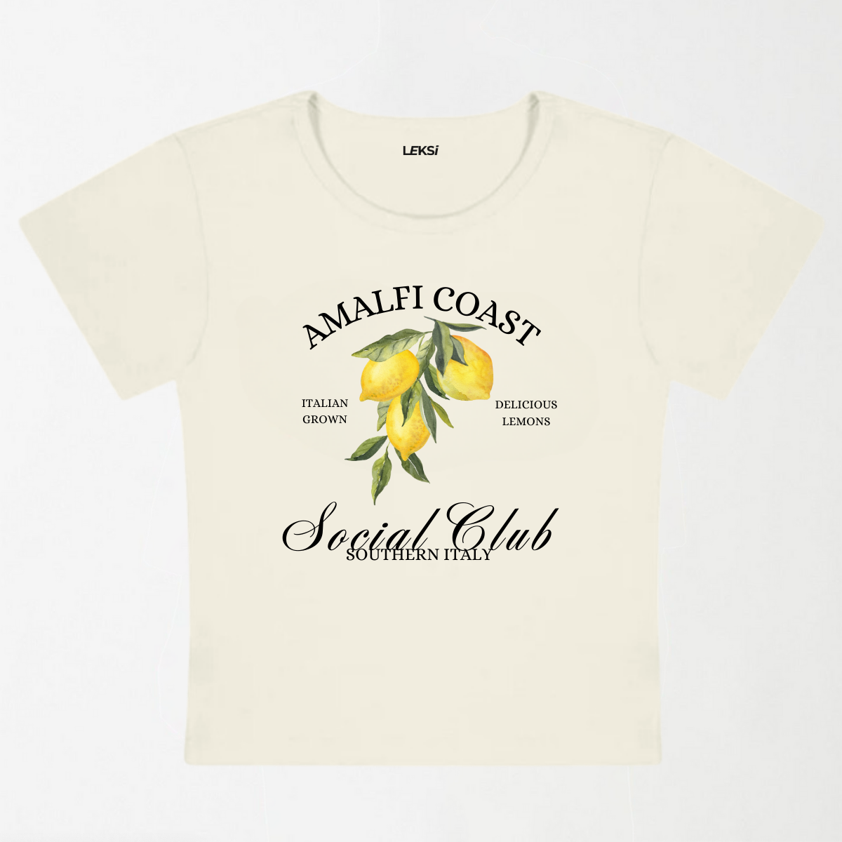 Amalfi Coast Social Club Y2K Baby Tee