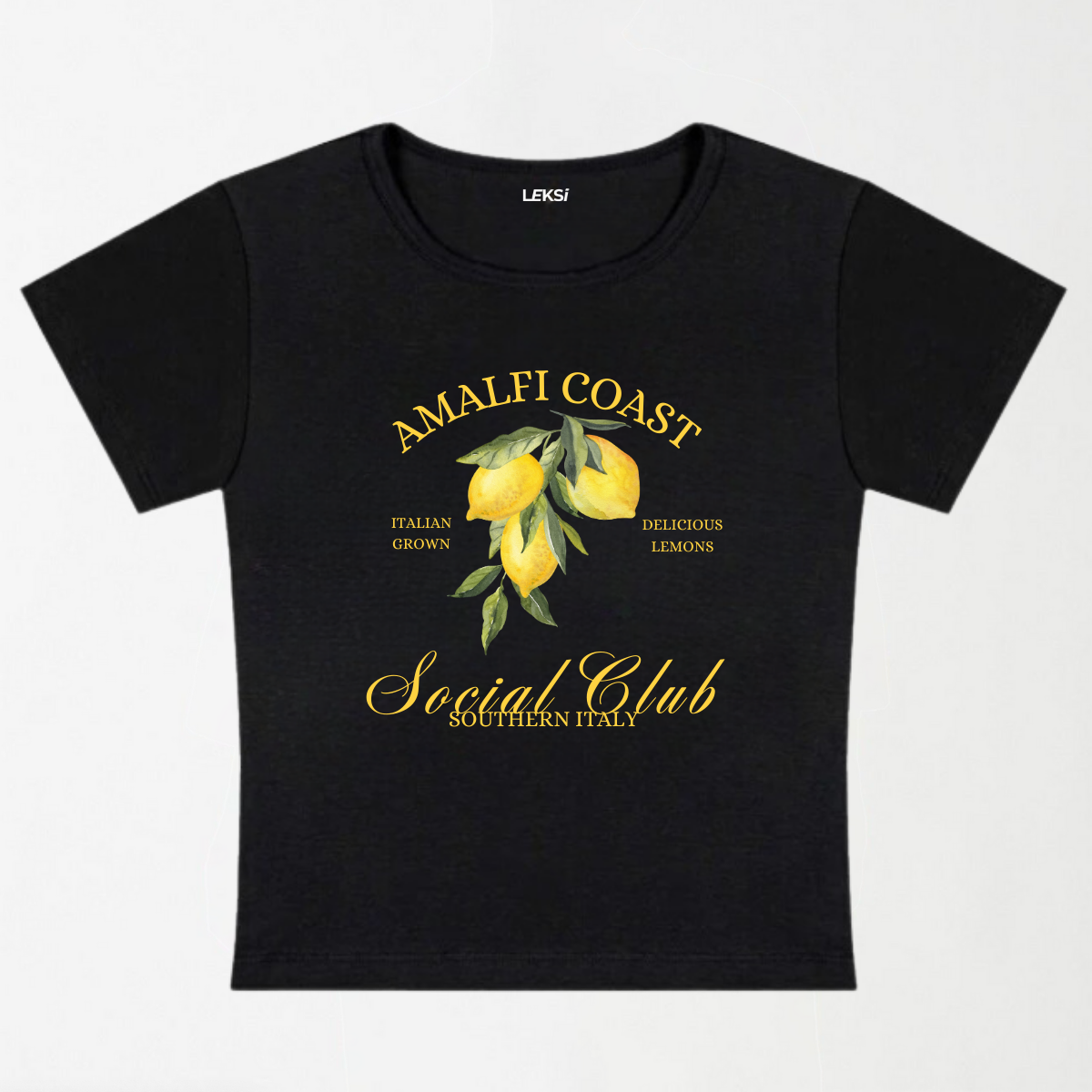 Amalfi Coast Social Club Y2K Baby Tee