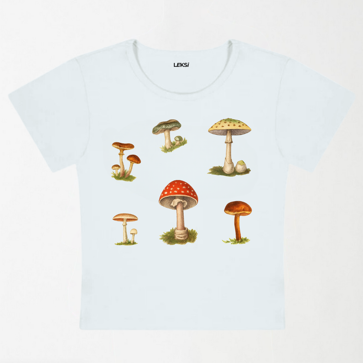 Amanita Muscaria Y2K Baby Tee