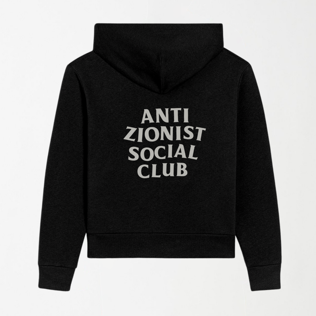 Anti Zionist Social Club - Black Graphic Hoodie