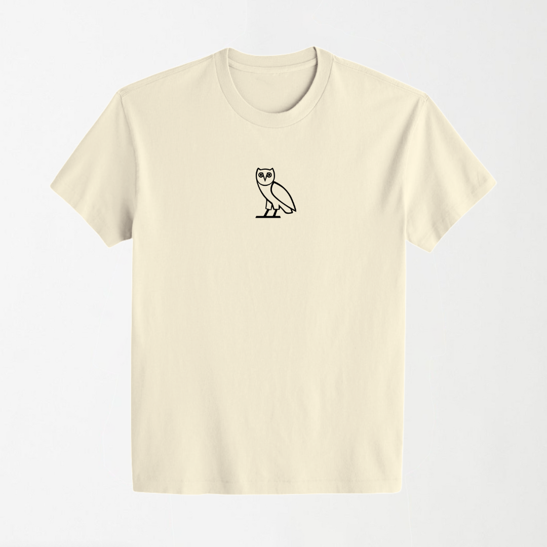 OVO (Black Owl) - Off White Round Neck Unisex T-Shirt