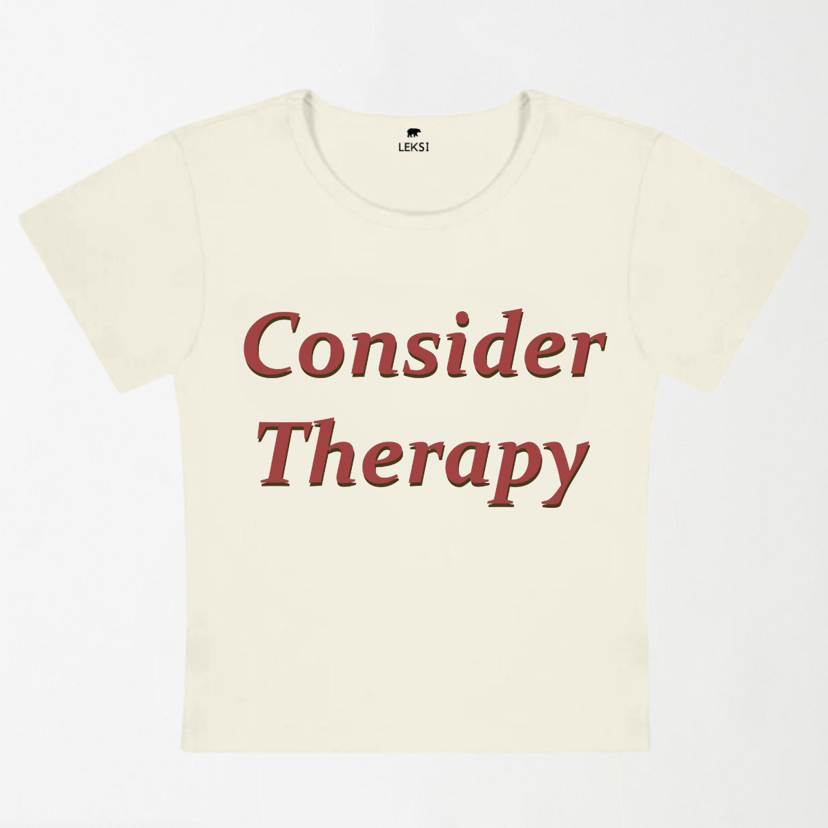 Consider Therapy Y2K Baby Tee