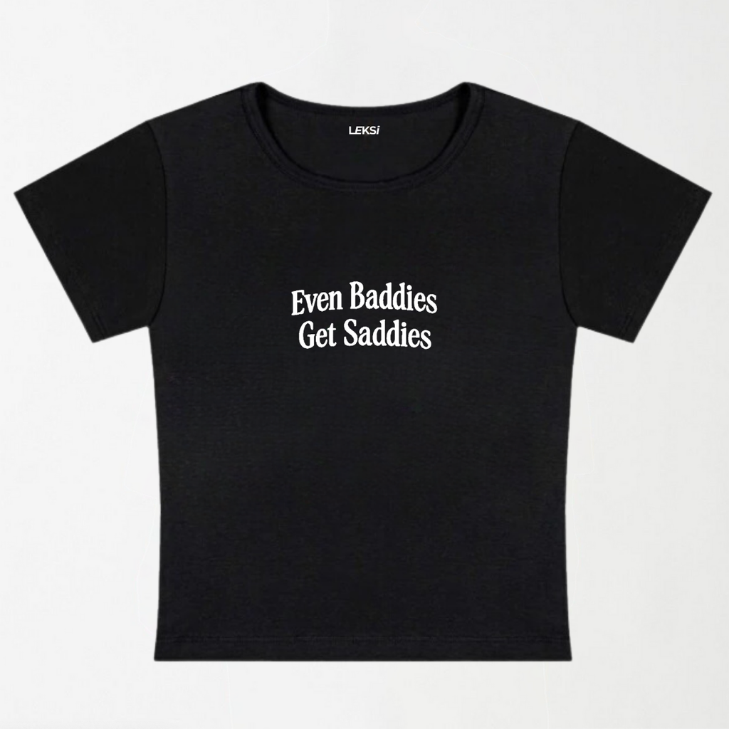 Baddie Saddie Y2K Baby Tee