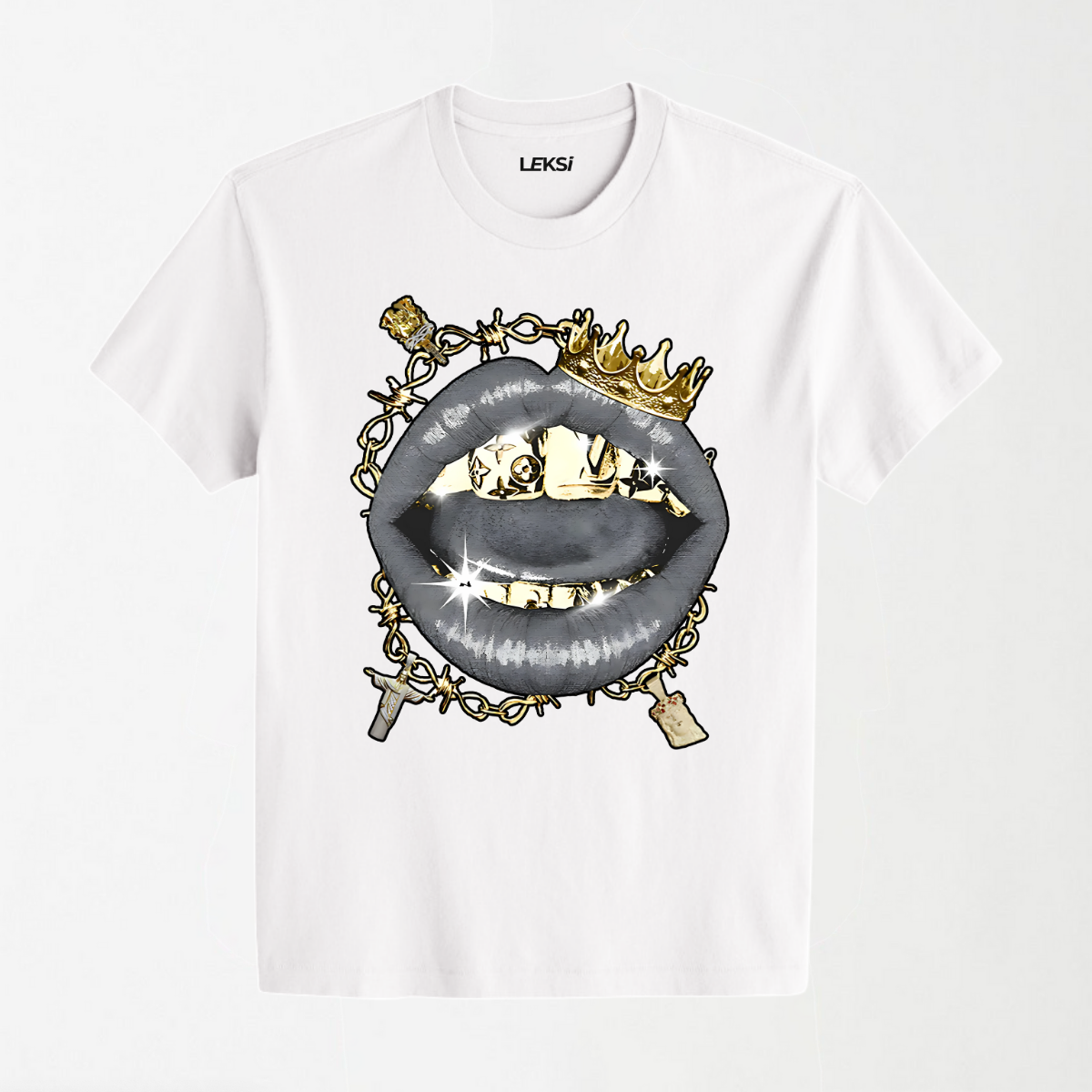 Black Gold Vintage Grills - Round Neck Unisex T Shirt