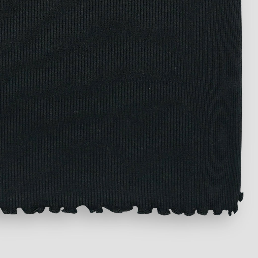 Black Ribbed Shirt