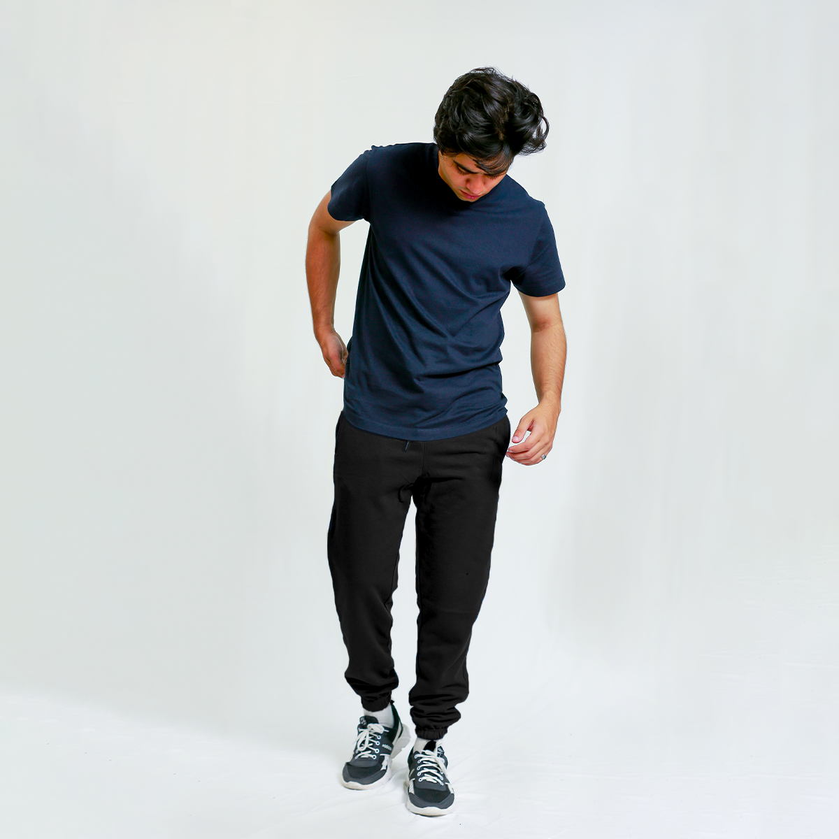 Black Unisex Sweatpants - French Terry (Summer-Friendly)