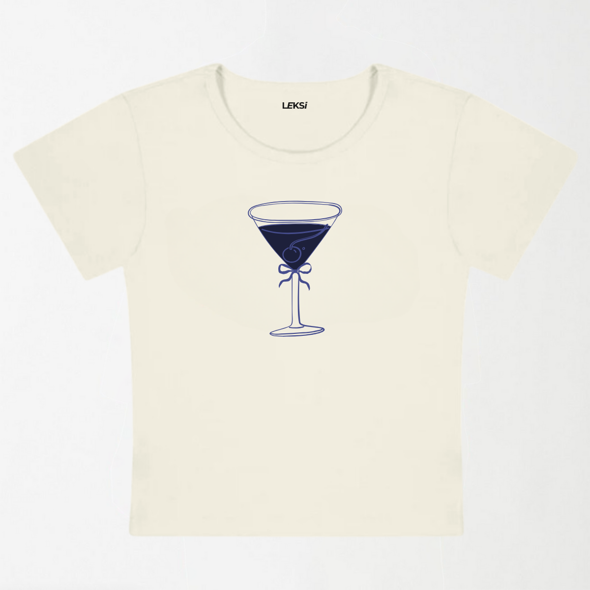 Blue Lagoon Cocktail Y2K Baby Tee