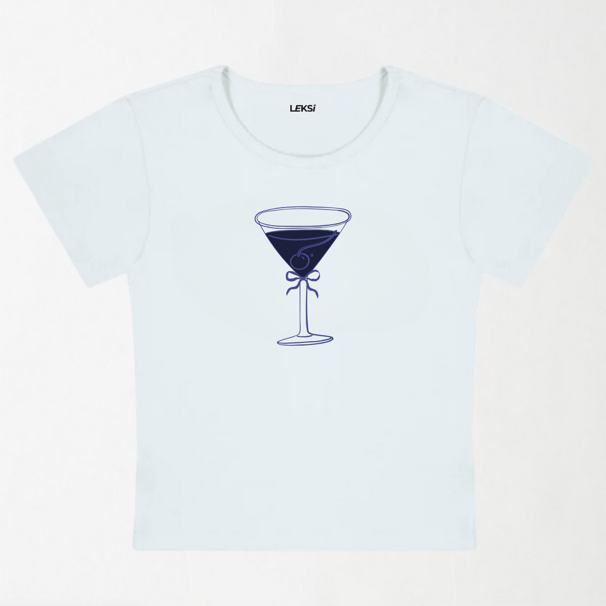 Blue Lagoon Cocktail Y2K Baby Tee