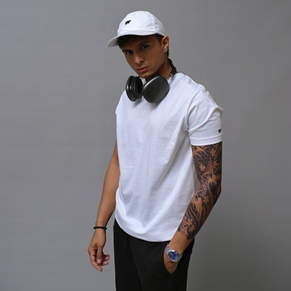 Redefined White Round Neck Unisex T-Shirt